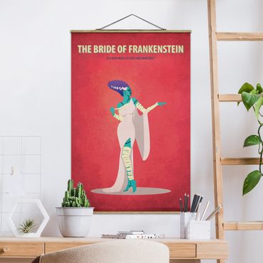 Stoffen schilderij met posterlijst Film Poster The Bride Of Frankenstein II