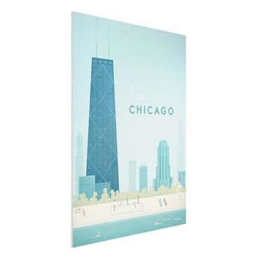 Forex schilderijen Travel Poster - Chicago