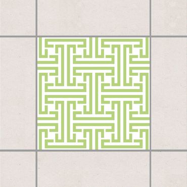 Tegelstickers Decorative labyrinth Spring Green