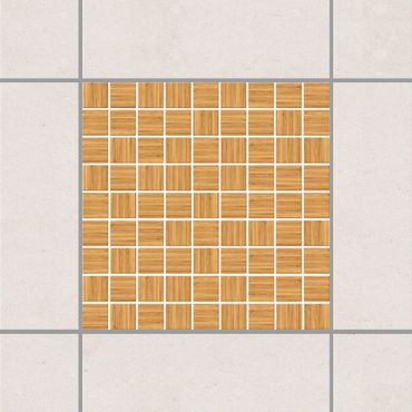 Tegelstickers Mosaic Tiles Imitation wood white fir