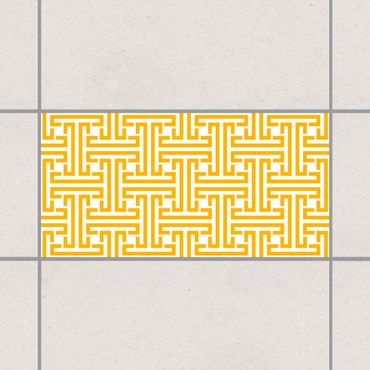 Tegelstickers Decorative Labyrinth Melon Yellow