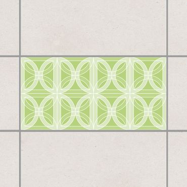Tegelstickers Circular Tile Design Spring Green