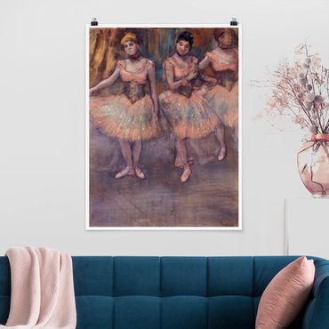 Posters Edgar Degas - Three Dancers before Exercise