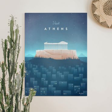 Canvas schilderijen Travel Poster - Athens