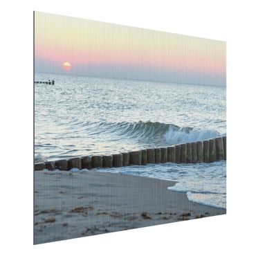 Aluminium Dibond schilderijen Sunset At The Beach
