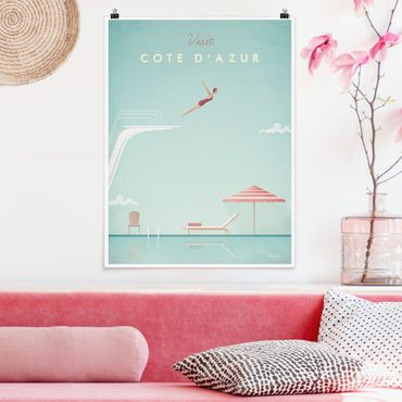 Posters Travel Poster - Côte D'Azur