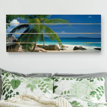 Houten schilderijen op plank Dream Beach