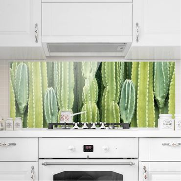Spatscherm keuken Cactus Wall