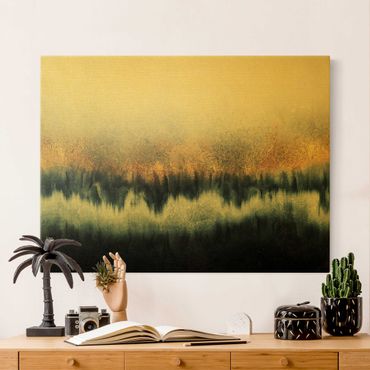 Canvas schilderijen - Goud Golden Horizon