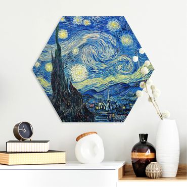 Hexagons Forex schilderijen Vincent Van Gogh - The Starry Night
