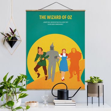 Stoffen schilderij met posterlijst Film Poster The Wizard Of Oz