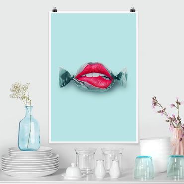 Posters Candy With Lips