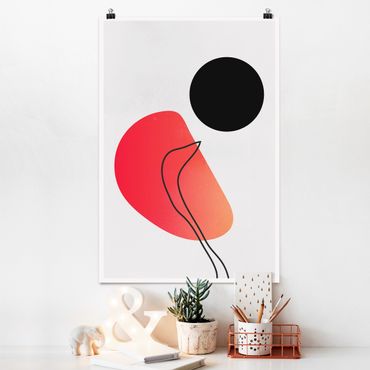 Posters Abstract Shapes - Black Sun