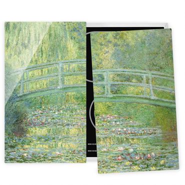 Kookplaat afdekplaten Claude Monet - Japanese Bridge