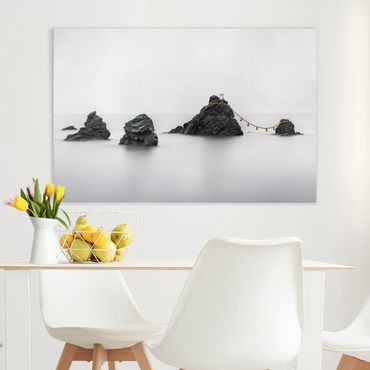 Canvas schilderijen Meoto Iwa -  The Married Couple Rocks