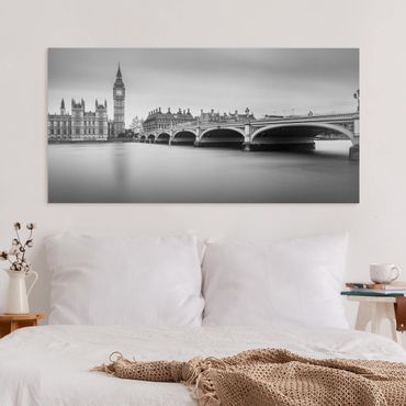 Canvas schilderijen Westminster Bridge And Big Ben