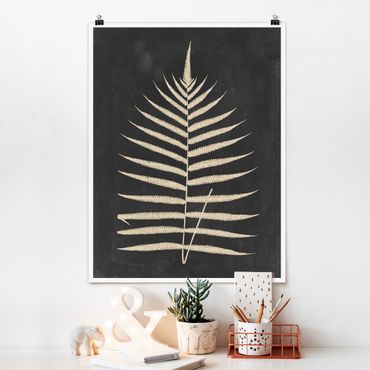 Posters Fern With Linen Structure III