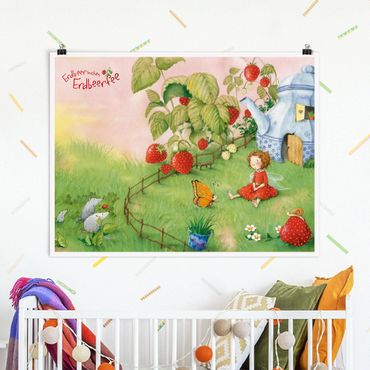 Posters Little Strawberry Strawberry Fairy - In The Garden
