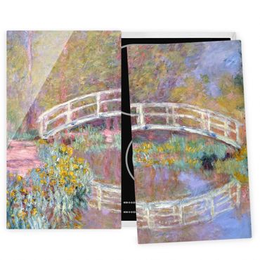 Kookplaat afdekplaten Claude Monet - Bridge Monet's Garden