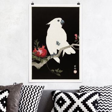 Posters Asian Vintage Illustration White Cockatoo