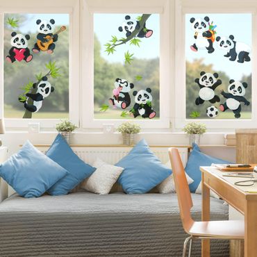 Raamstickers Panda Bear Mega Set