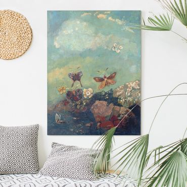 Canvas schilderijen Odilon Redon - Butterflies