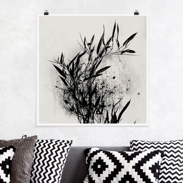 Posters Graphical Plant World - Black Bamboo