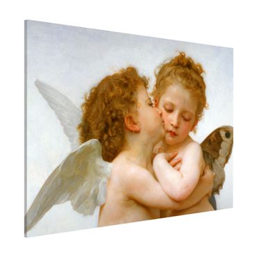 Magneetborden William Adolphe Bouguereau - The First Kiss