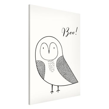 Magneetborden Owl Boo Drawing