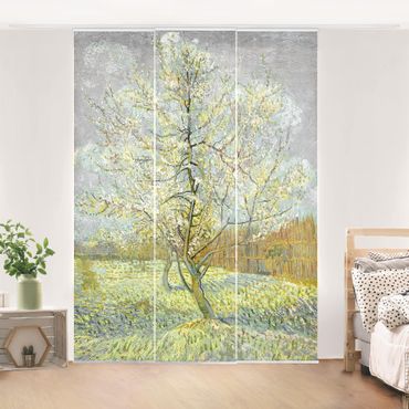 Schuifgordijnen Vincent van Gogh - Flowering Peach Tree