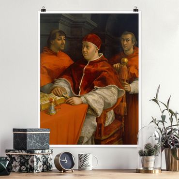 Posters Raffael - Portrait of Pope Leo X