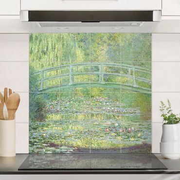 Tegelstickers Claude Monet - Japanese Bridge