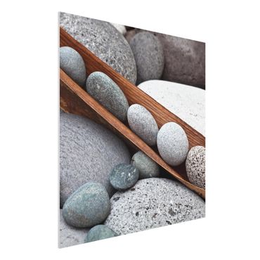 Forex schilderijen Still Life With Grey Stones