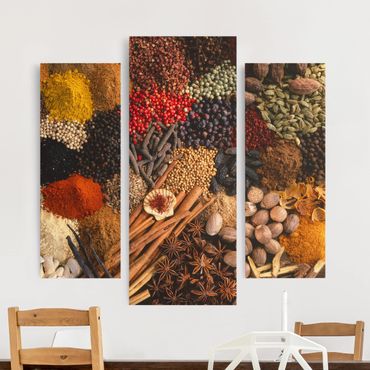 Canvas schilderijen - 3-delig Exotic Spices