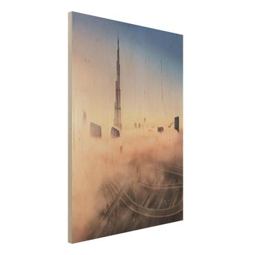 Houten schilderijen Heavenly Dubai Skyline