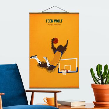 Stoffen schilderij met posterlijst Film Poster Teen Wolf