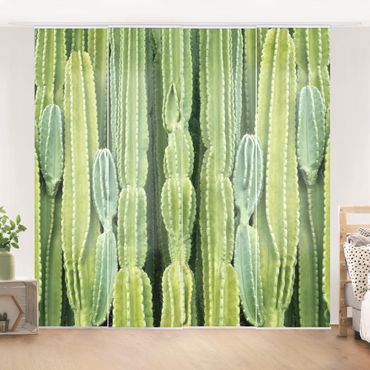 Schuifgordijnen Cactus Wall