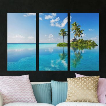 Canvas schilderijen - 3-delig Tropical Paradise