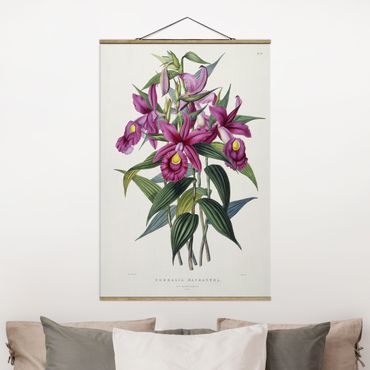 Stoffen schilderij met posterlijst Maxim Gauci - Orchid I