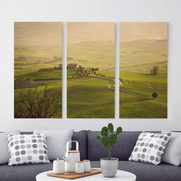 Canvas schilderijen - 3-delig Chianti Tuscany