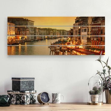 Houten schilderijen op plank Grand Canal Of Venice