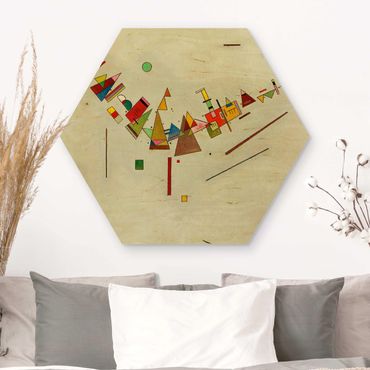 Hexagons houten schilderijen Wassily Kandinsky - Angular Swing