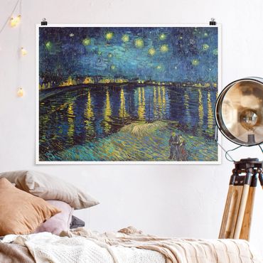 Posters Vincent Van Gogh - Starry Night Over The Rhone