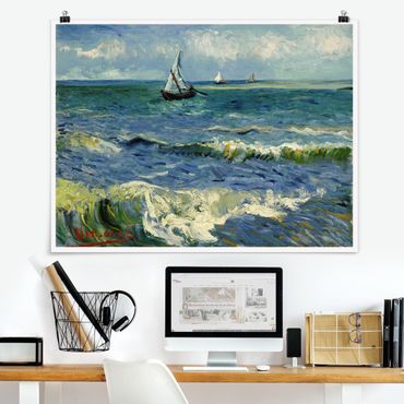 Posters Vincent Van Gogh - Seascape Near Les Saintes-Maries-De-La-Mer