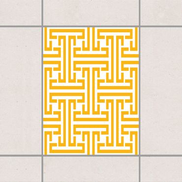 Tegelstickers Decorative Labyrinth Melon Yellow