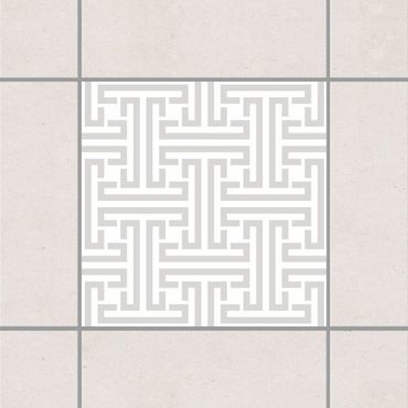 Tegelstickers Decorative Labyrinth Light Grey