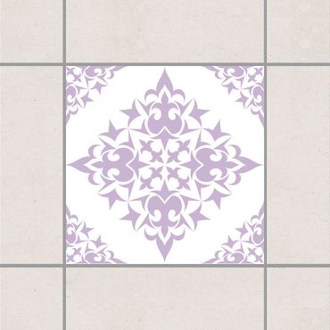 Tegelstickers Tile Pattern White Lavender