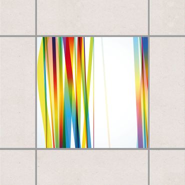 Tegelstickers Rainbow Stripes