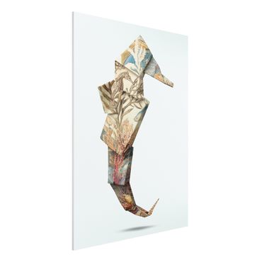 Forex schilderijen Origami Seahorse