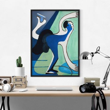Ingelijste posters Ernst Ludwig Kirchner - The Ice Skater